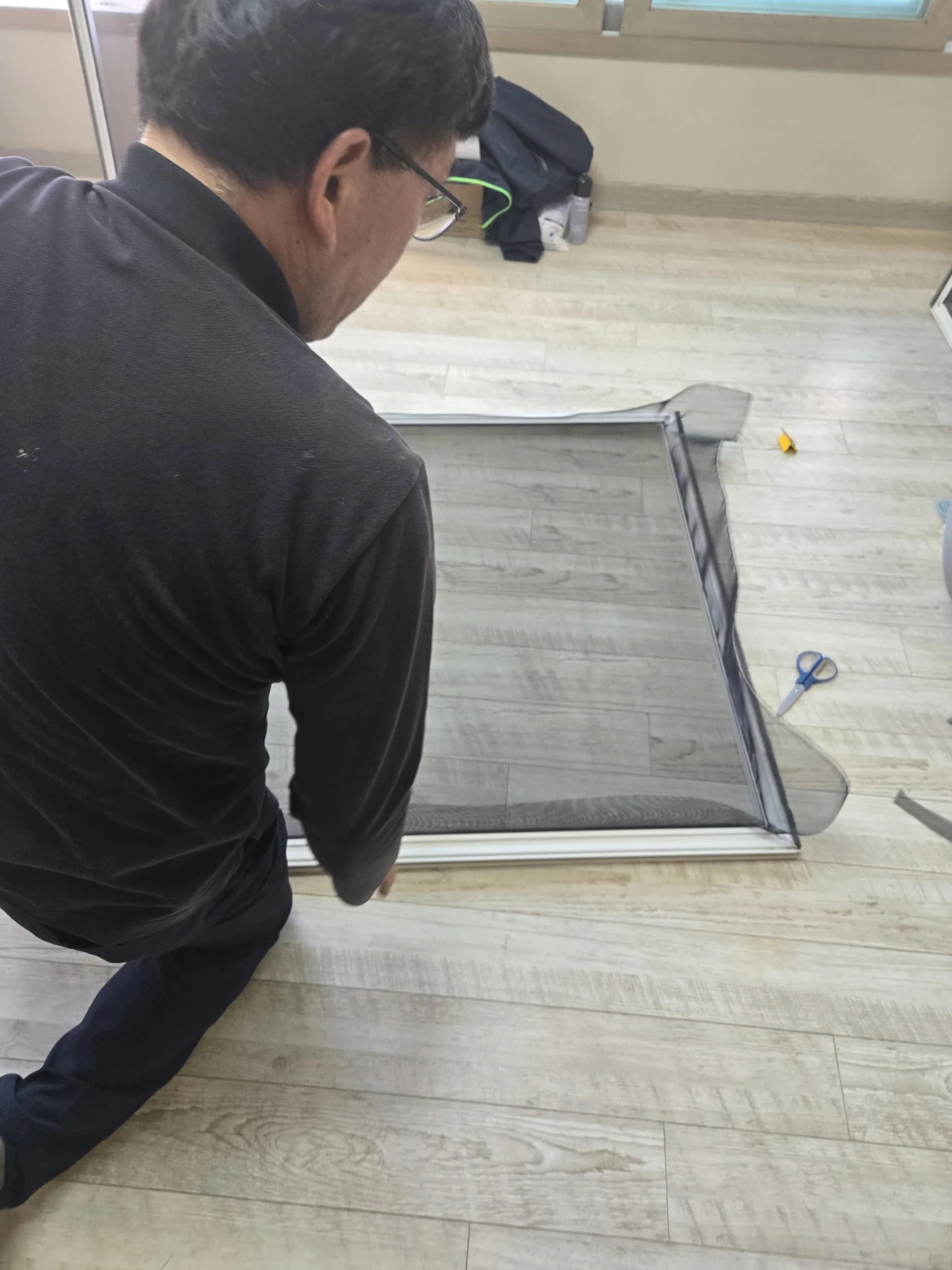 방충망 교체 실습 기초 마무리 점검