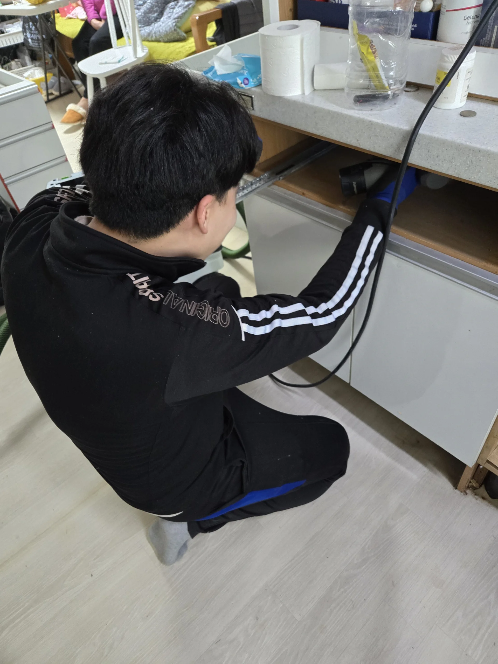 싱크대 수리 현장학습 실습 진행 과정
